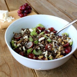Lentil Salad with Grapes and Feta